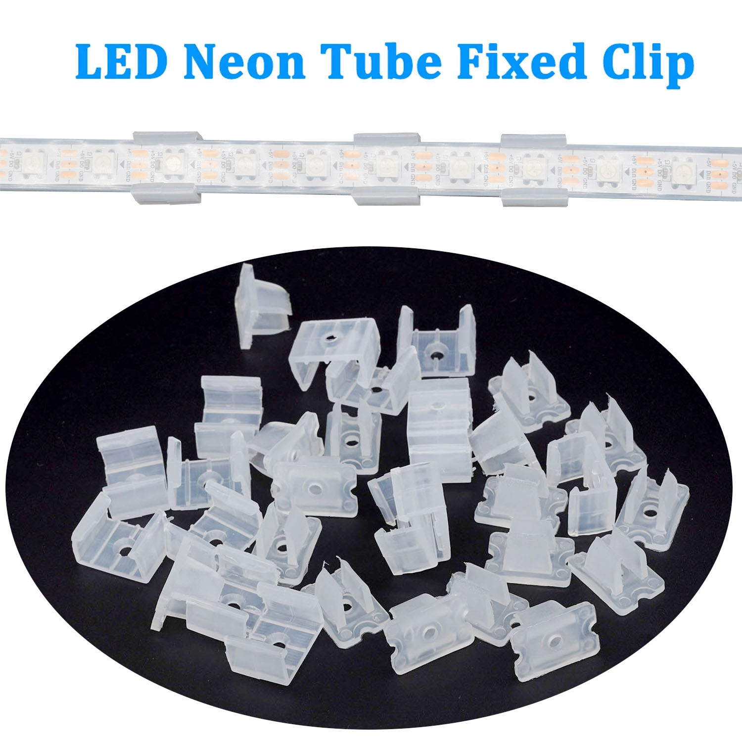 Rgb Led Matrix 8X8 - 5pcs-100pcs Led Connector Fix Clips Plastic