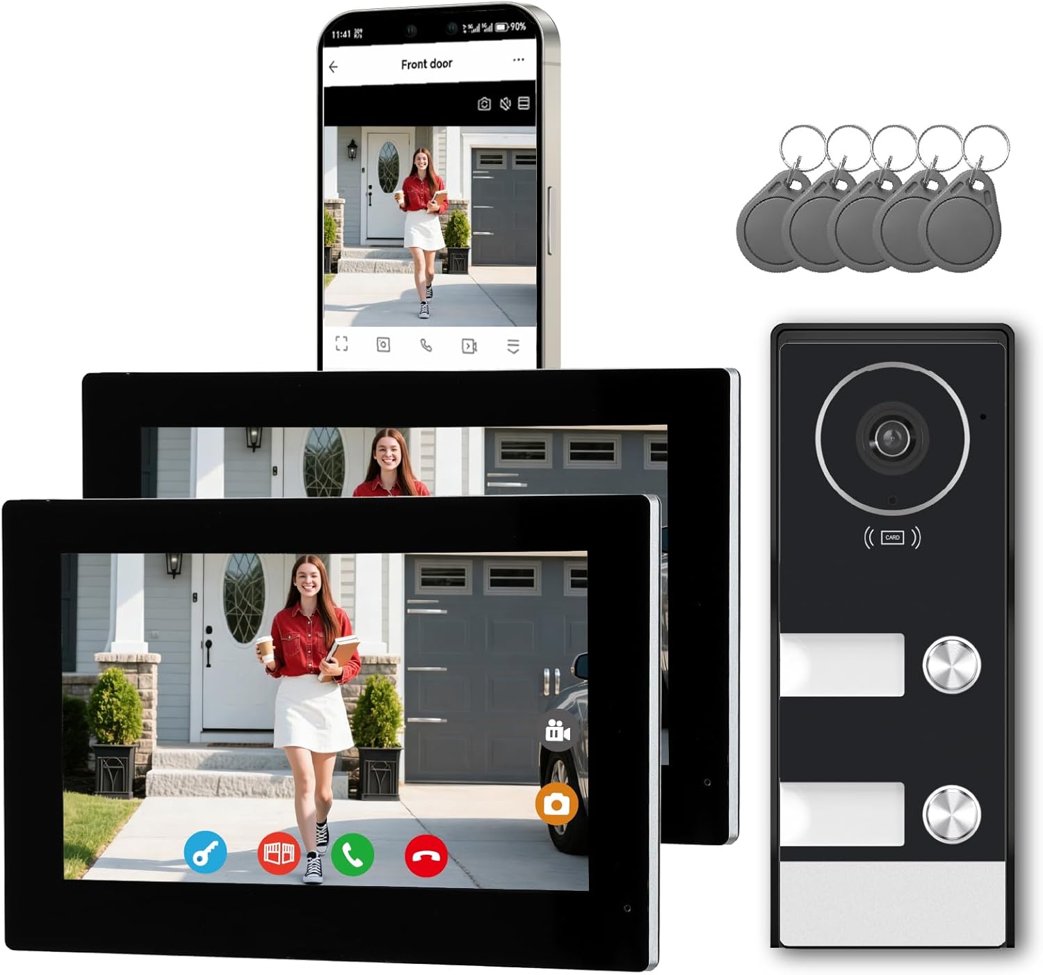 Smart Doorbell Wired - Smart Home Video Intercom Wired Video