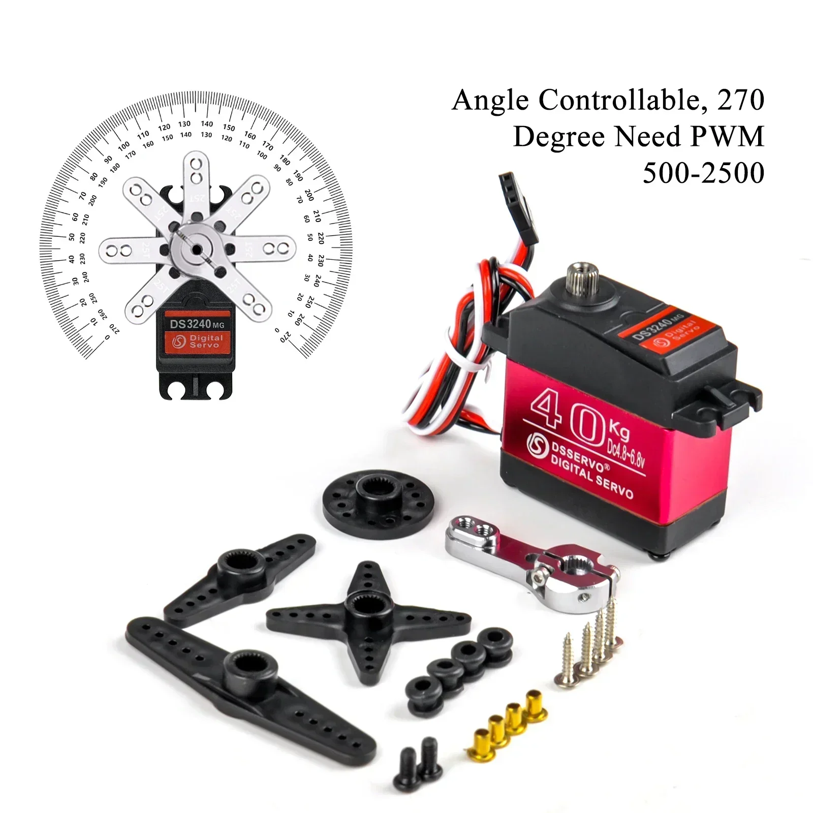 Digital Servo 40KG 180/270 Deg – Diy Automation Bewertung und Preis