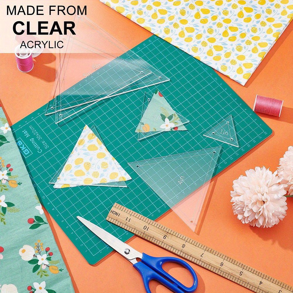 6pcs Acrylic Patchwork Triangl – Diy Automation Bewertung und Preis