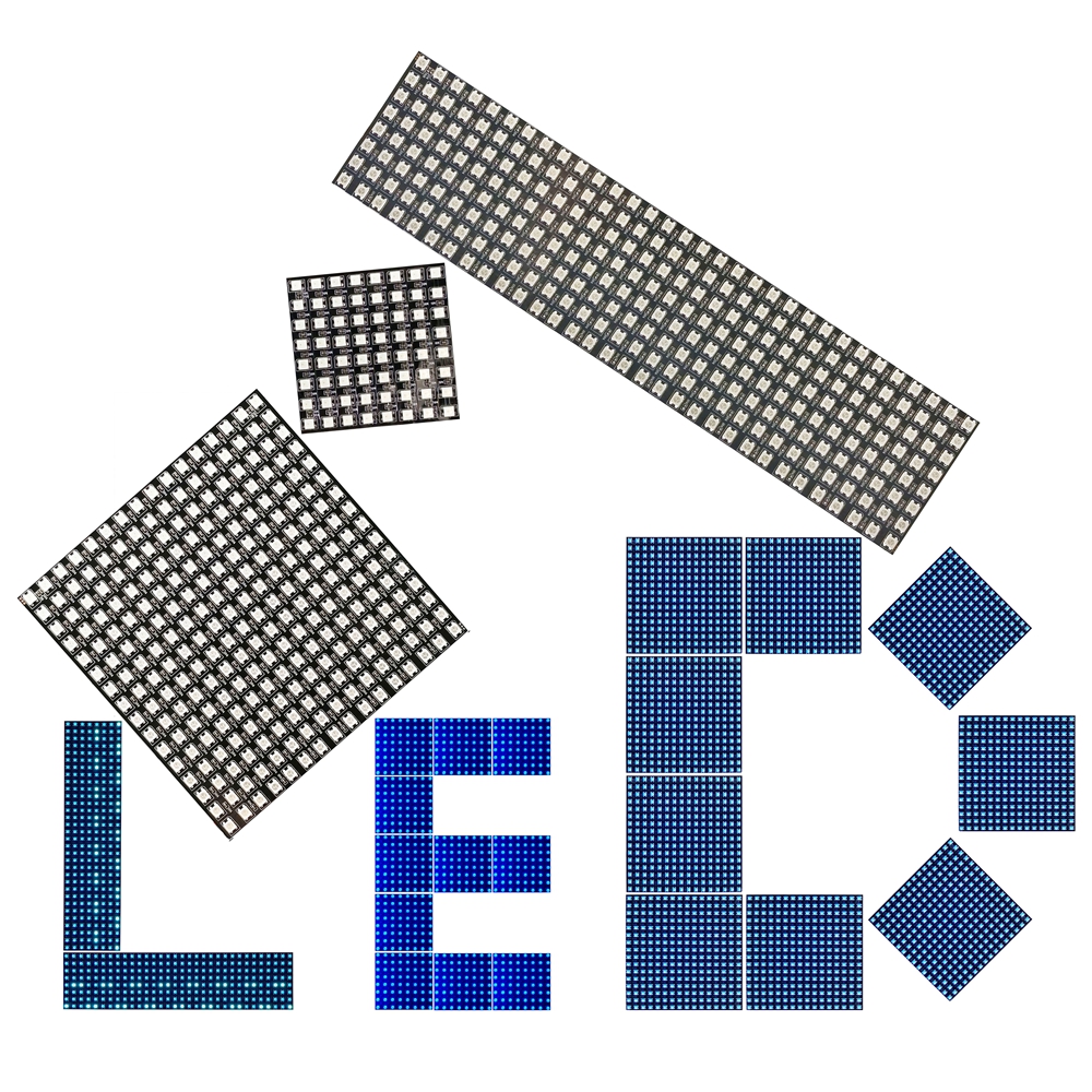 DC5V WS2812B 8*8 16*16 8*32 Fl – Rgb Led Matrix 8X8 Bewertung und Preis