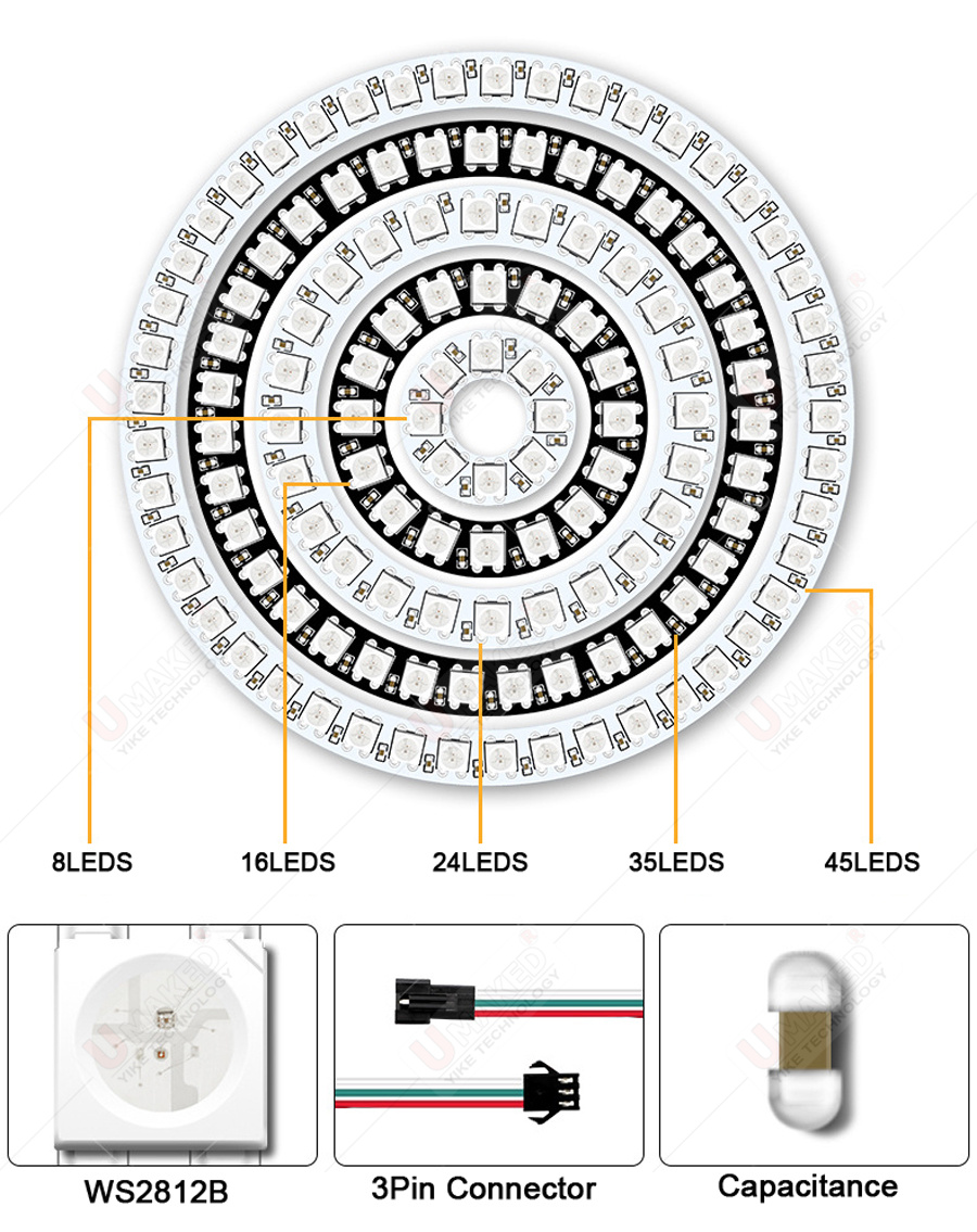 2pcs WS2812B Individually Addr – Rgb Led Matrix 8X8 Bewertung und Preis