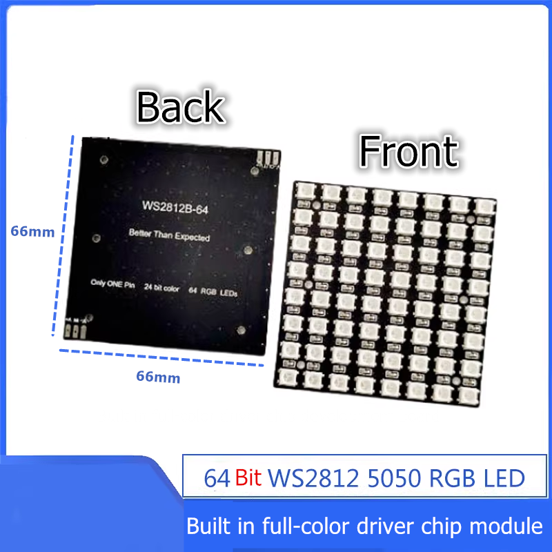 WS2812B 8x8 64Bit RGB LED Matr – Rgb Led Matrix 8X8 Bewertung und Preis