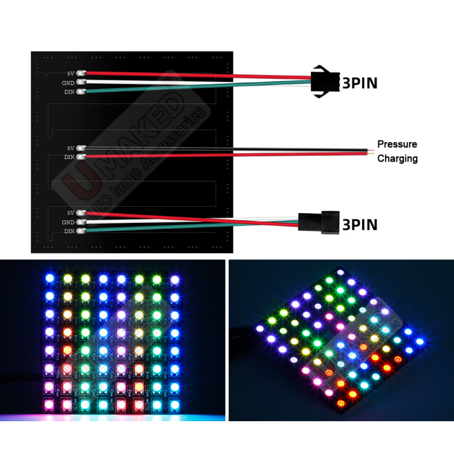 2pcs WS2812B Individually Addr – Rgb Led Matrix 8X8 Bewertung und Preis