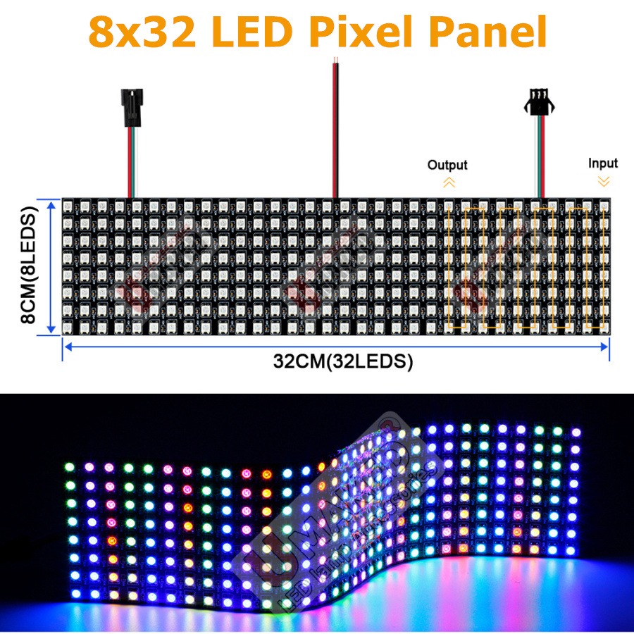 2pcs WS2812B Individually Addr – Rgb Led Matrix 8X8 Bewertung und Preis