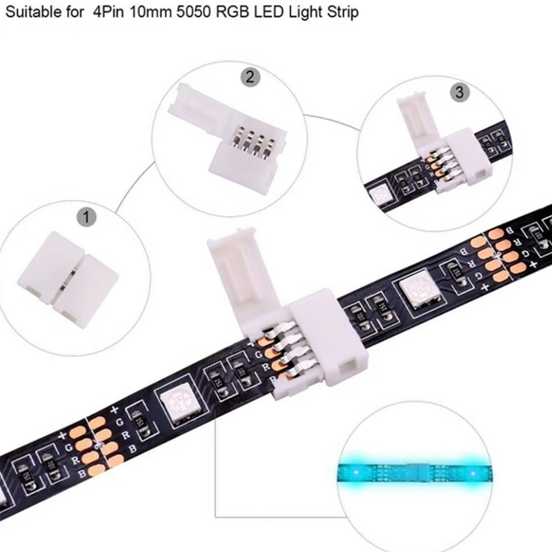 5pcs 4PIN 8mm Led Connector L  – Rgb Led Matrix 8X8 Bewertung und Preis
