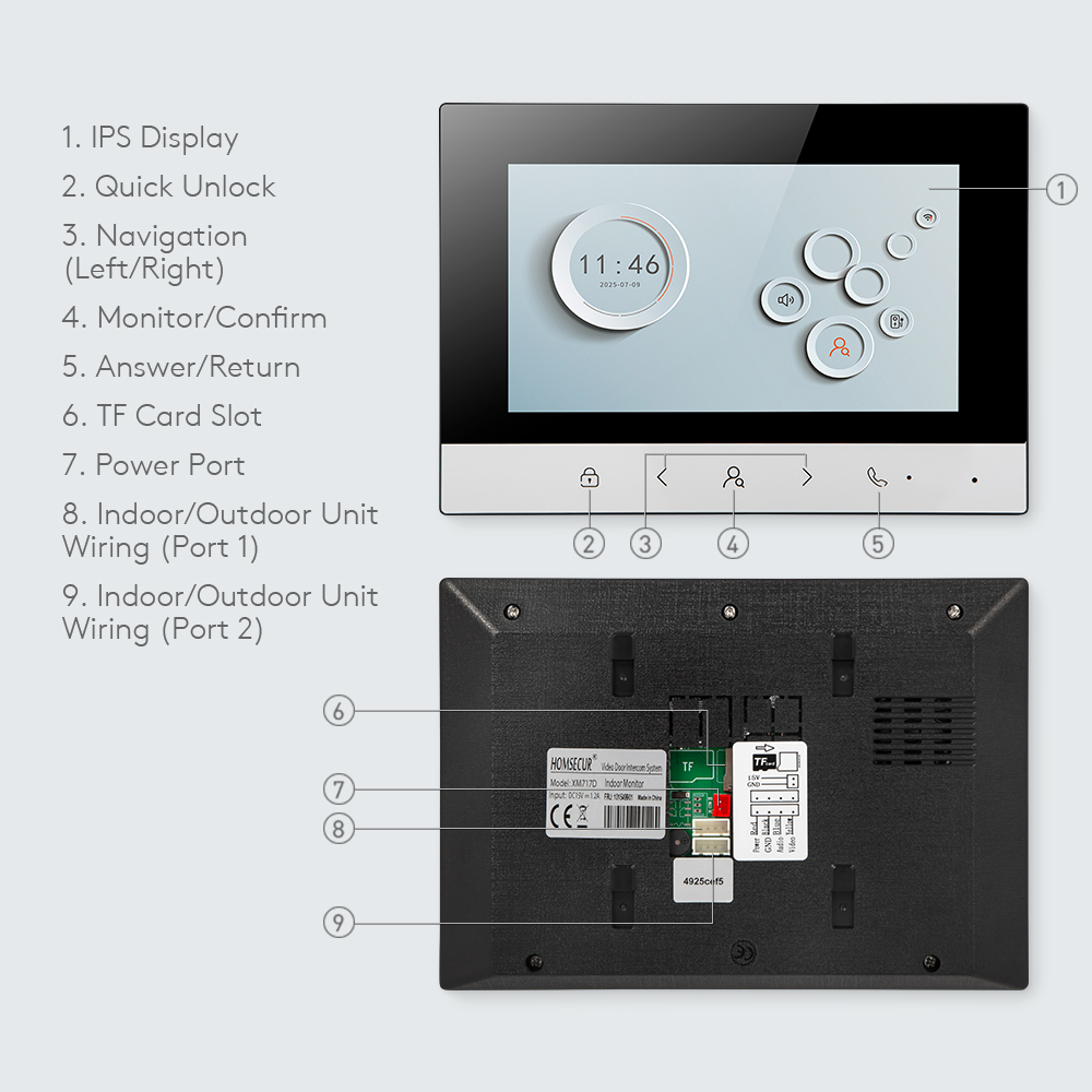 Tuya Smart WIFI Indoor Monitor – Smart Doorbell Wired Bewertung und Preis