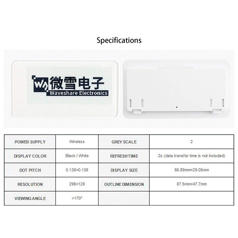 New  2.9 Inch Wireless NFC-Pow – Display Epaper 2.9 Bewertung und Preis