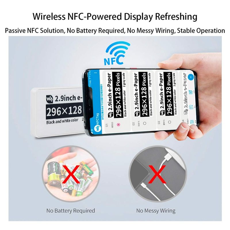 New  2.9 Inch Wireless NFC-Pow – Display Epaper 2.9 Bewertung und Preis