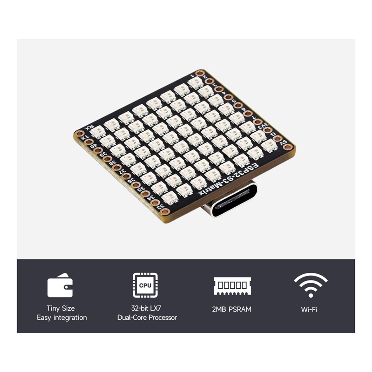 ABGN ESP32-S3 Development Boar – Rgb Led Matrix 8X8 Bewertung und Preis