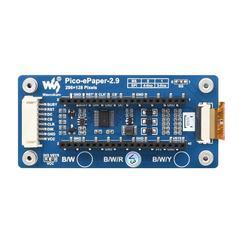 Waveshare Pico-ePaper-2.9-B,2. – Display Epaper 2.9 Bewertung und Preis