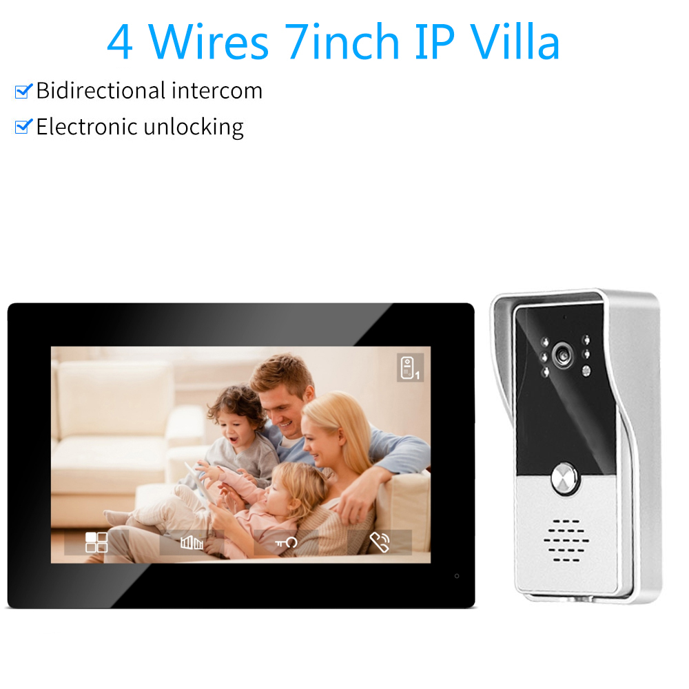 7inch Color Wired Video Interc – Smart Doorbell Wired Bewertung und Preis