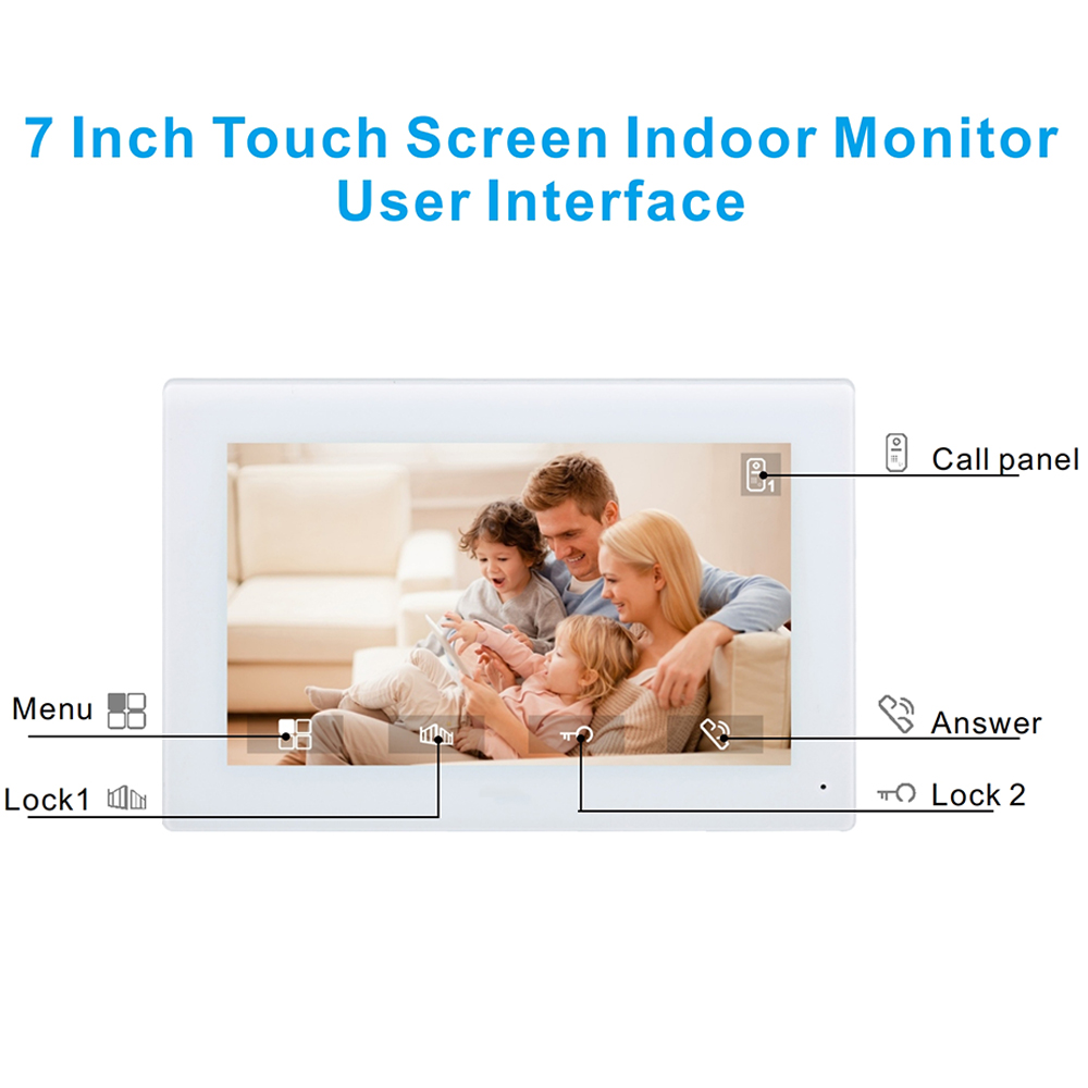 7inch Color Wired Video Interc – Smart Doorbell Wired Bewertung und Preis
