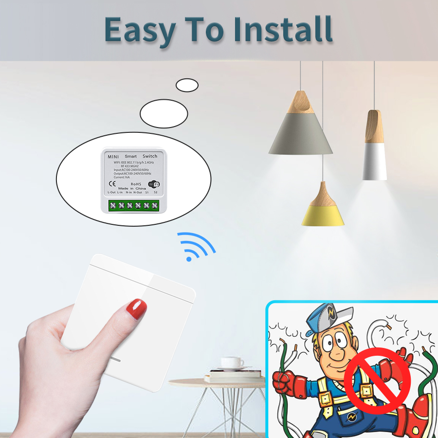 16A Tuya WiFi DIY Smart Switch – Home Automation Industry Bewertung und Preis