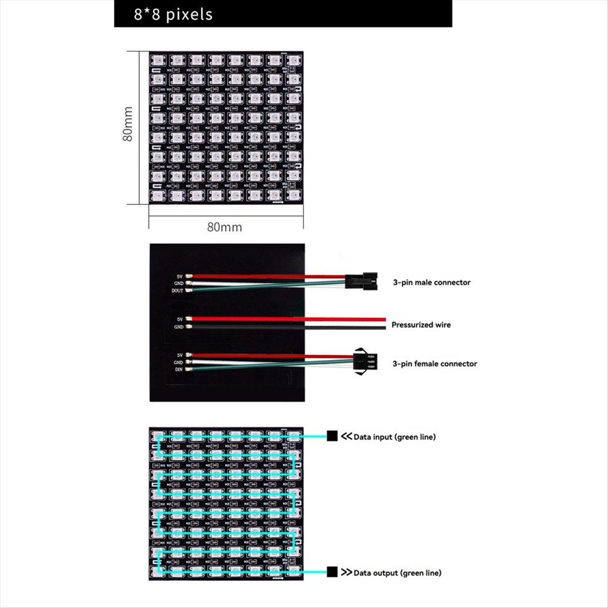A36R WS2812B Dot Matrix Screen – Rgb Led Matrix 8X8 Bewertung und Preis