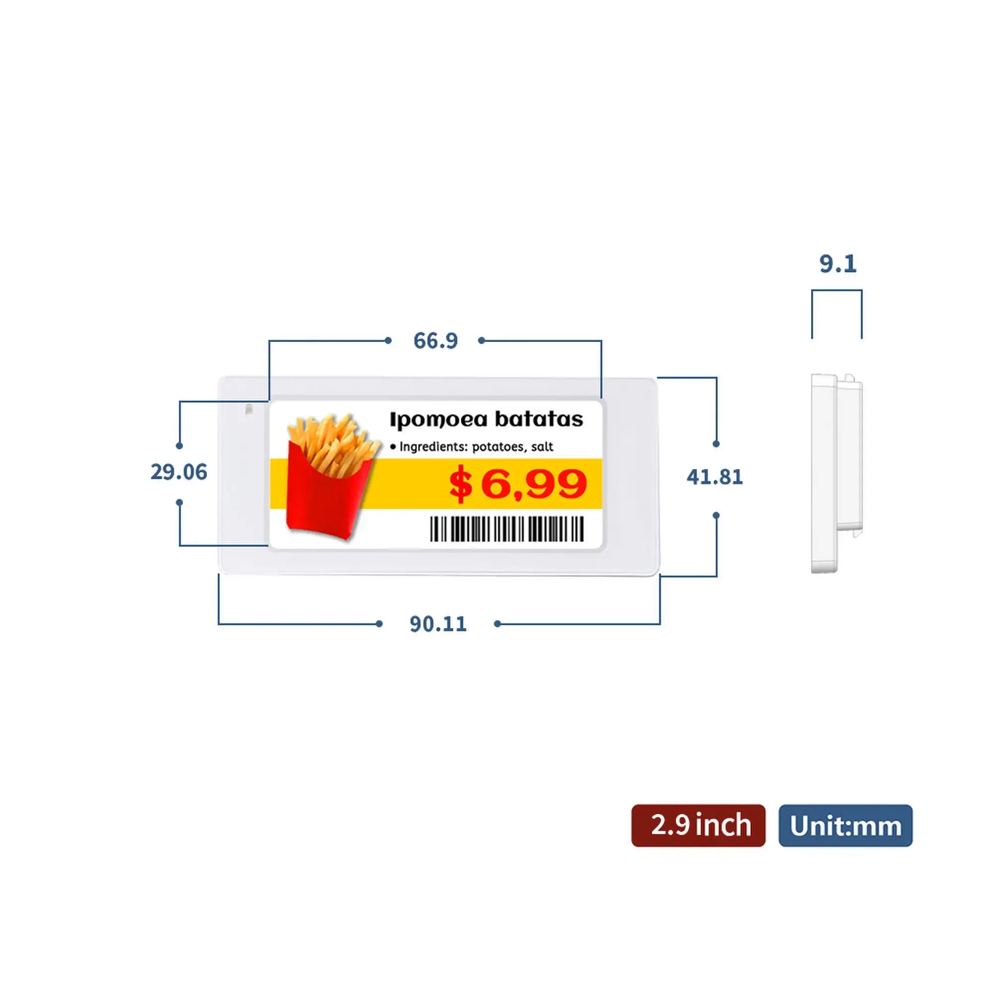 10pcs 2.9 Inch Size Digital Pr – Display Epaper 2.9 Bewertung und Preis
