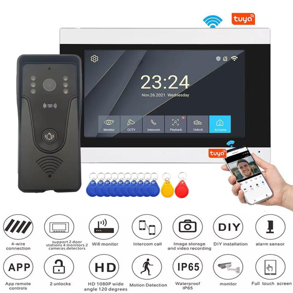 Tuya 1080P 7 Inch Color Touch  – Smart Doorbell Wired Bewertung und Preis