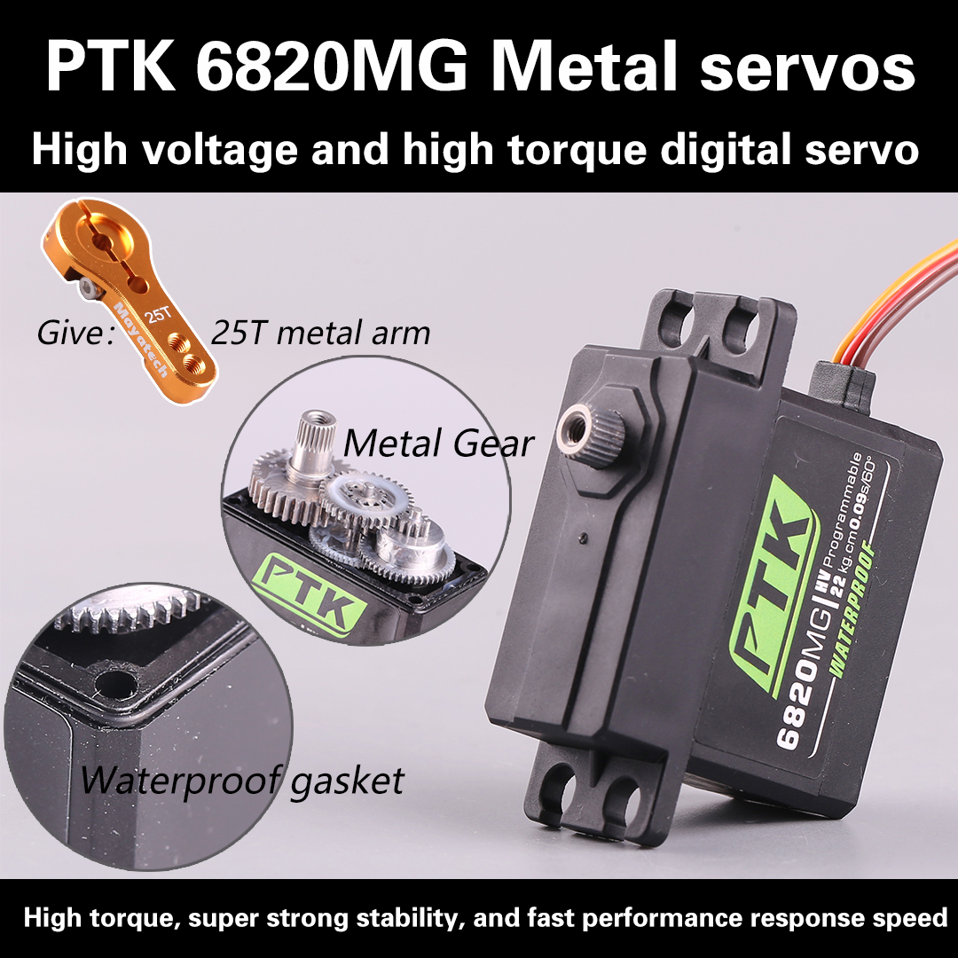 PTK 6820MG servo Metal gear 20 – Diy Automation Bewertung und Preis