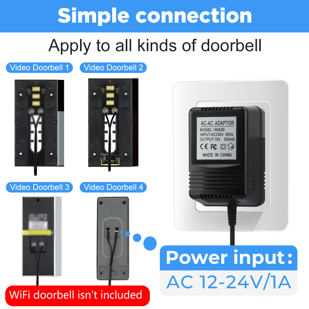 18V AC Transformer Charger for – Smart Doorbell Wired Bewertung und Preis