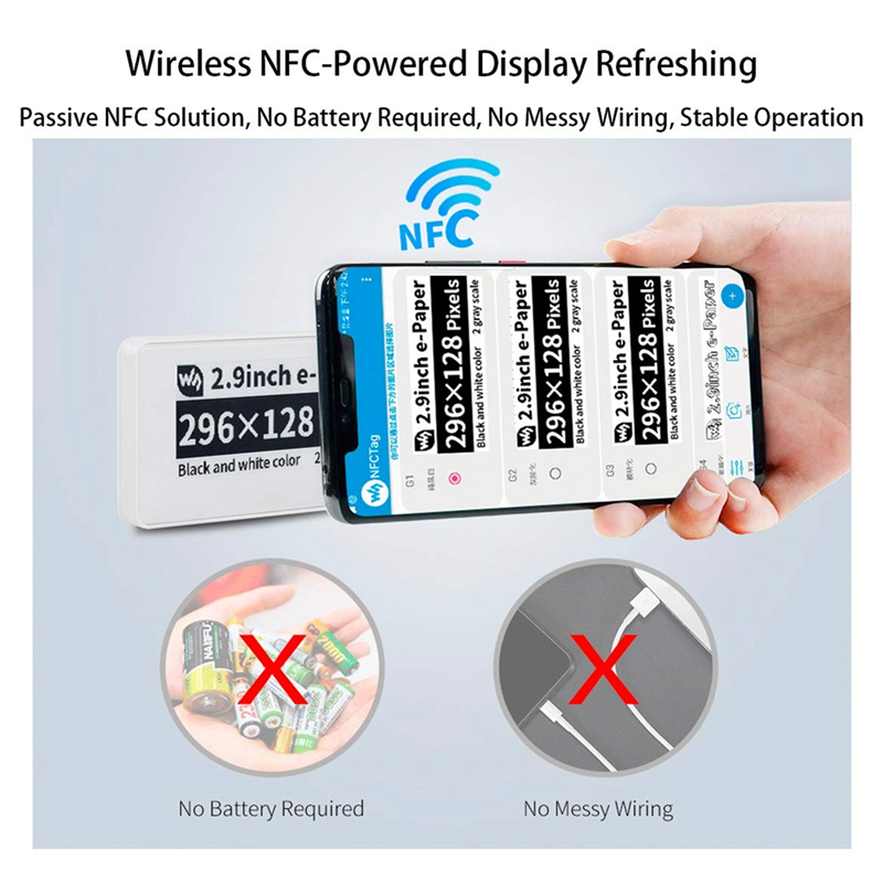 Waveshare 2.9 Inch Wireless NF – Display Epaper 2.9 Bewertung und Preis