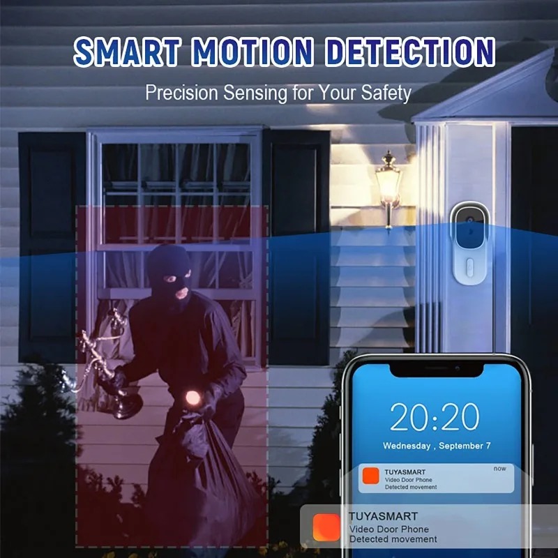 Wide View Tuya Smart Life APP  – Smart Doorbell Wired Bewertung und Preis
